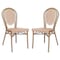 Flash Furniture Lourdes Thonet French Bistro Stacking Chair, Natural/White PE Rattan and Bamboo Print Alum Frm, 2PK 2-SDA-AD642002S-NATWH-LTNAT-GG - alternate 5